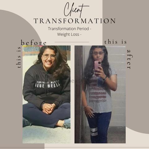 Client before and after photos